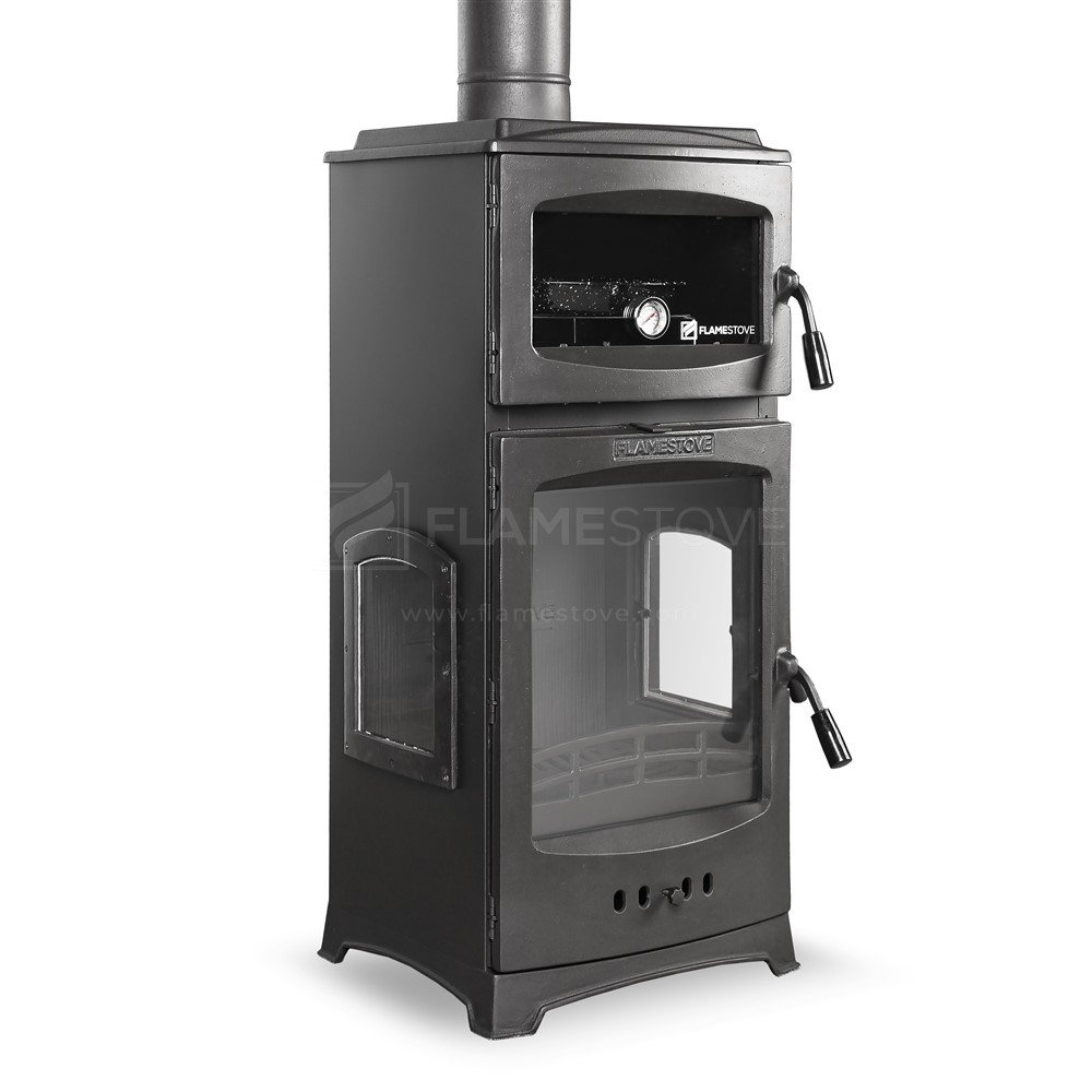 Harsal Tarım - FLAMESTOVE LODİ LUX GURME FIRINLI YAN KAPAKLI DÖKÜM SOBA